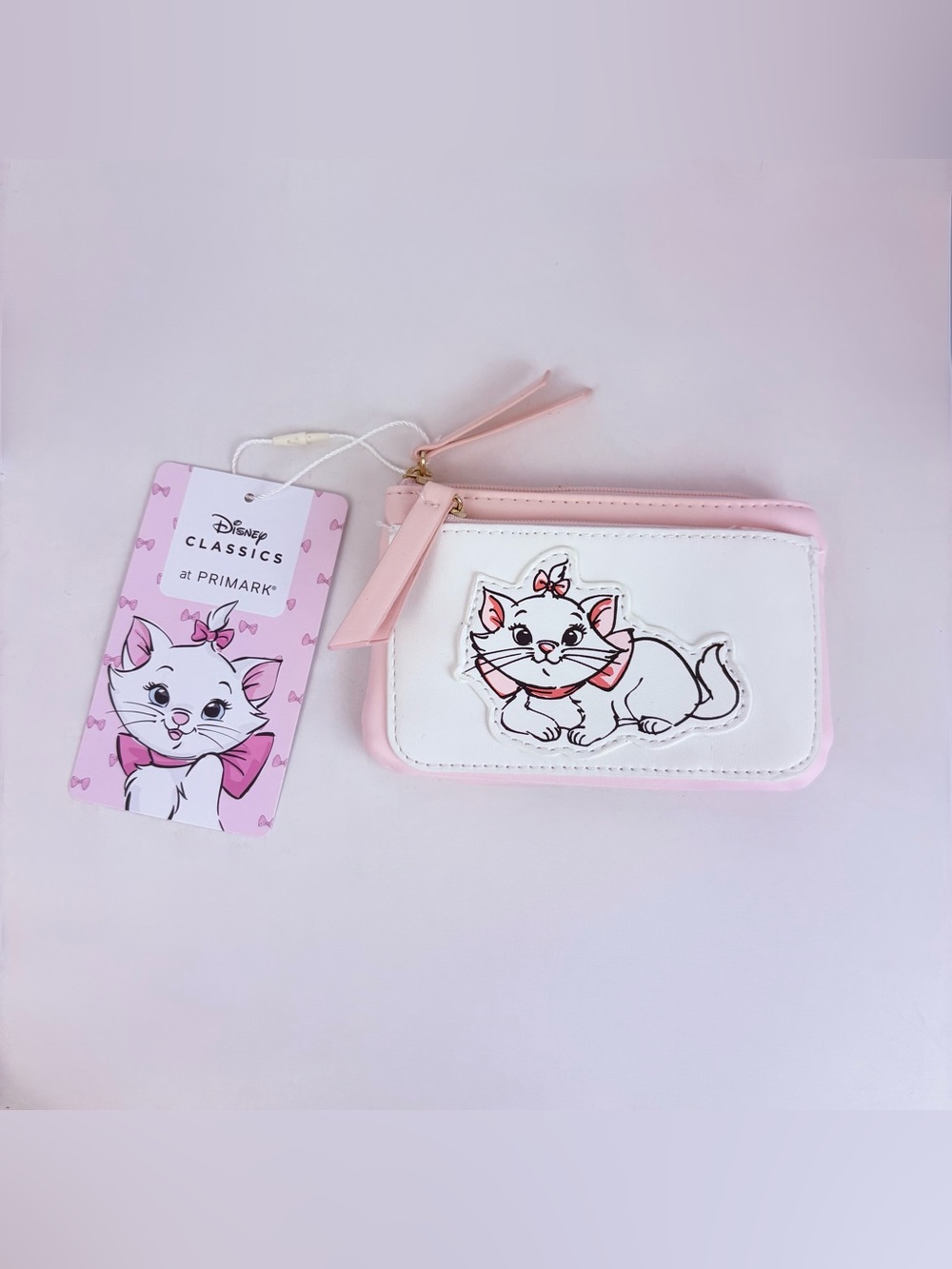 Disney Classics at Primark Marie Aristocats Cat Coin Purse Dual Zip Pockets NWT
